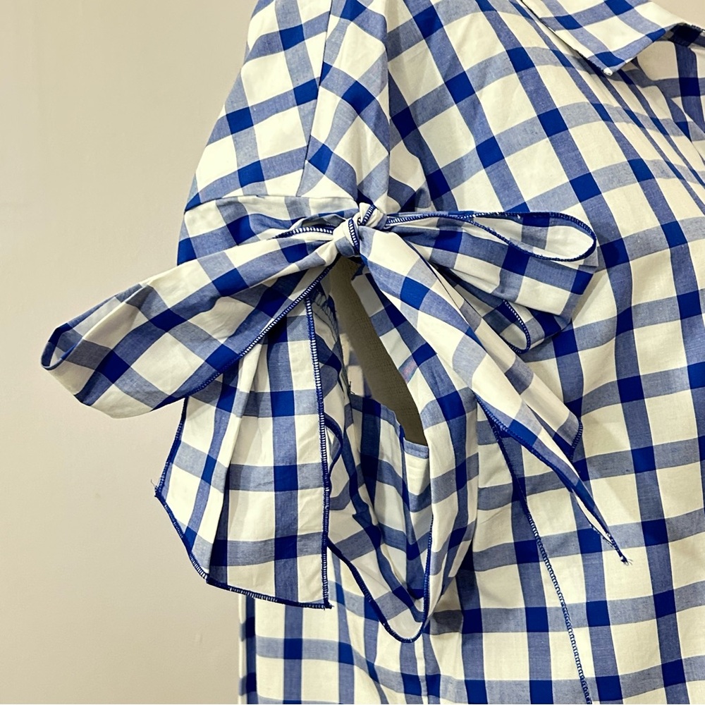 O’2nd Blue Checkered Blouse - Picture 4 of 8